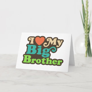 Carte J'Aime Mon Grand Frère