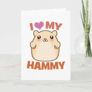 Carte J'Aime Mon Hammy
