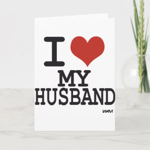 Carte J'aime mon mari