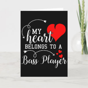 Carte J'aime mon mari joueur B Cadeaux de femme pour la