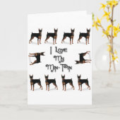 Carte J'aime mon Minute-Pin (Fleur jaune)