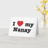 Carte J'Aime Mon Nanay (Fleur jaune)