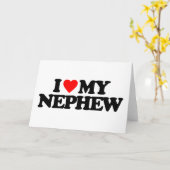 CARTE J'AIME MON NEVEU (Fleur jaune)