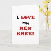 Carte J'aime mon nouveau genou (Fleur jaune)