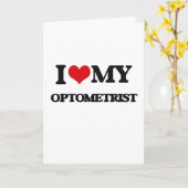 Carte J'aime mon optométriste (Fleur jaune)