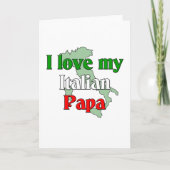 Carte J'aime mon papa (Devant)