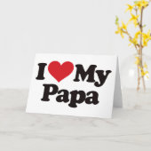 Carte J'aime mon papa (Fleur jaune)
