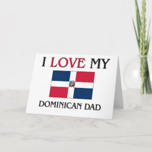 Carte J'aime mon papa dominicain