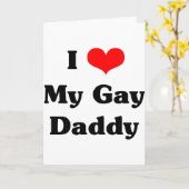 Carte J'aime mon papa gay (Fleur jaune)