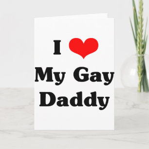 Carte J'aime mon papa gay