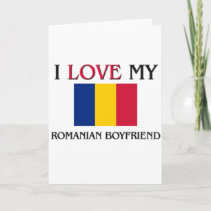 Carte J'aime mon petit ami roumain