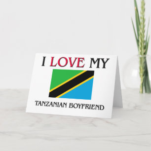 Carte J'aime mon petit ami tanzanien