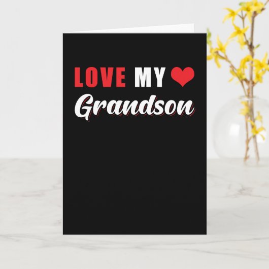 Carte J'aime mon petit-fils