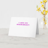 Carte J'aime mon radiologue (Fleur jaune)