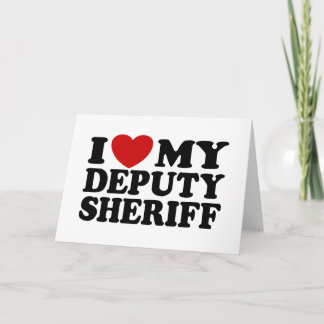 Carte J'Aime Mon Sheriff Adjoint