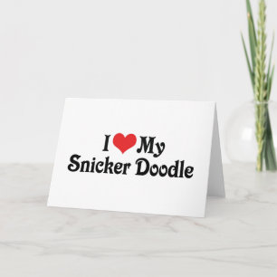Carte J'aime mon Snicker Doodle