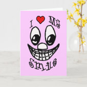 Carte J'Aime Mon Sourire (Fleur jaune)