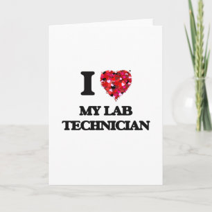 Carte J'Aime Mon Technicien De Laboratoire