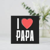 Carte « J'aime Papa » pour la fête des pères - Cad (Debout devant)