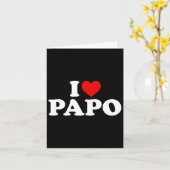 Carte J'aime Papo  (Fleur jaune)
