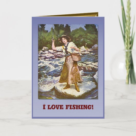 Carte J'aime pêcher (Devant)