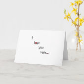 Carte J'aime plus avec un design romantique à coeurs rou (Fleur jaune)