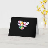 Carte J'aime plus de style élégant  (Fleur jaune)