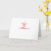 Carte J'aime plus de style romantique minimal (Fleur jaune)