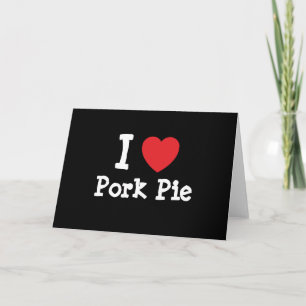 Carte J'aime Pork Pie coeur T-shirt