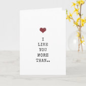 Carte J'aime que vous coutume drôle Anniversaire Saint V (Fleur jaune)