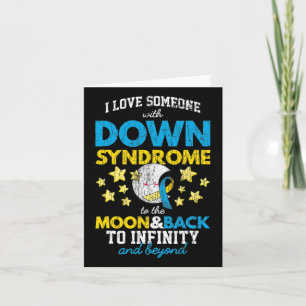 Carte J'Aime Quelqu'Un Avec Le Syndrome De Down Sur La L