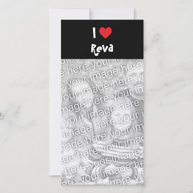 Carte J'aime Reva (Devant)