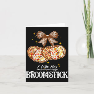 Carte J'aime Son Balai Il Aime Mes Citrouilles Couples