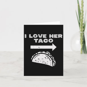 Carte J'Aime Son Taco Matching Couple Cinco De Mayo Homm