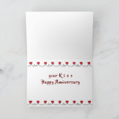 CARTE "J'AIME TOUT POUR VOUS" **NOTRE ANNIVERSAIRE** (Intérieur)