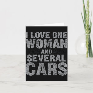Carte J'aime une femme et plusieurs graphiques de gars d