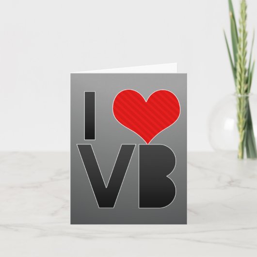Carte J'aime VB (Devant)