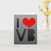 Carte J'aime VB (Fleur jaune)