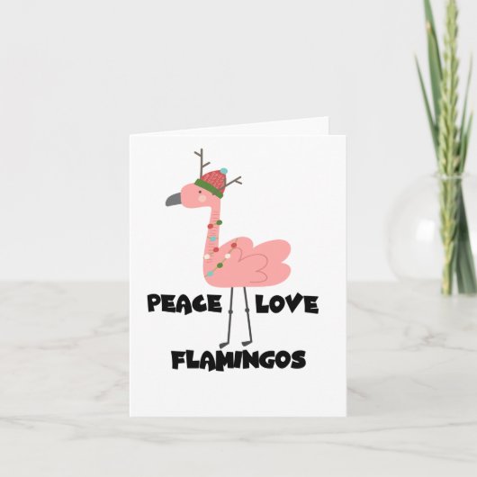 Carte J'Aime Vraiment Les Flamants roses, Les Flamants r (Devant)