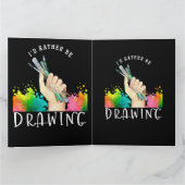 Carte J'aimerais mieux dessiner (Intérieur)