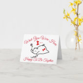 Carte J'Aimerais Que Vous Étiez Ici (Fleur jaune)