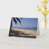 Carte J'aimerais que vous soyez ici... (Fleur jaune)