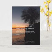 Carte Jalaluddin Rumi - au sujet de lien intérieur (Fleur jaune)