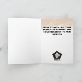 Carte Jalon anniversaire de l'employé personnalisé (Intérieur)