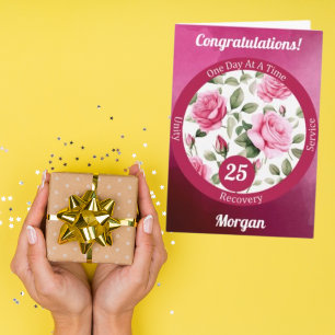Carte Jalon de récupération de rose personnalisée