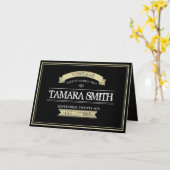 Carte Jalon vintage sur la colline Anniversaire (Fleur jaune)