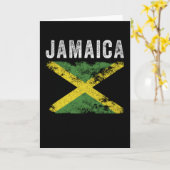 Carte Jamaica Flag Distressed - Jamaican Flag (Fleur jaune)
