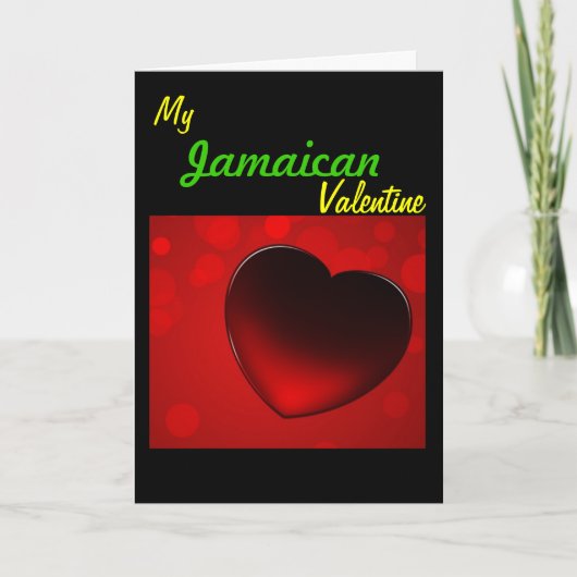 Carte jamaïcaine de Valentines (Devant)