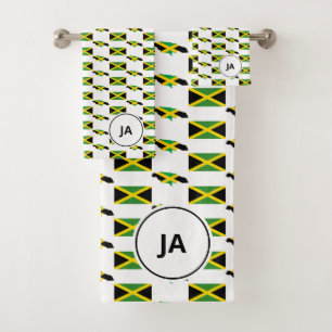 CARTE JAMAÏCAINE Monogramme du drapeau jamaïcain
