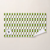 CARTE JAMAÏCAINE | Monogramme du drapeau jamaïcain (Serviette à main)